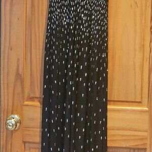 Black Evening rhinestone gown